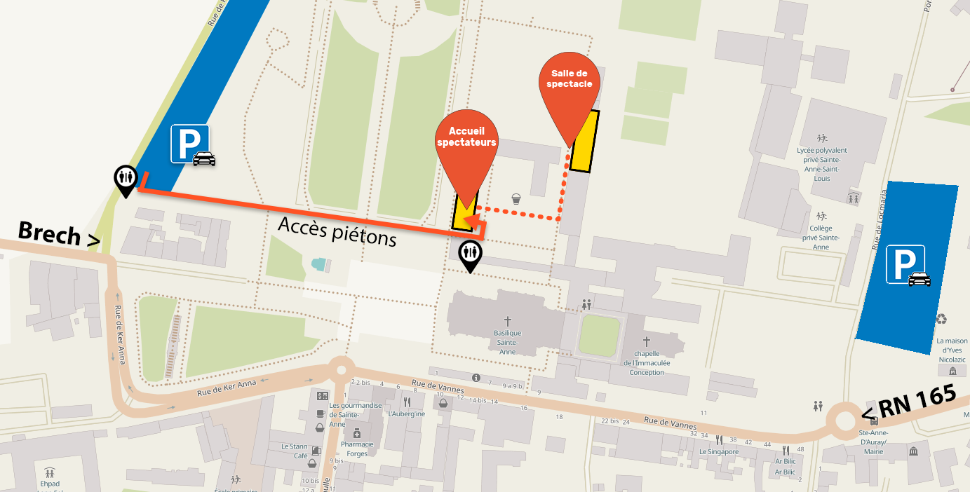 Plan accès sanctuaire Plan accès sanctuaire